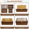 Wooden money box with marker stickers, money box with counter 5000€ Reusable cash box Wooden money box with savings goal to tick Savings box Money saving box Cash box €500-€10000 goal 