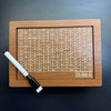 Wooden money box with marker stickers, money box with counter 5000€ Reusable cash box Wooden money box with savings goal to tick Savings box Money saving box Cash box €500-€10000 goal 